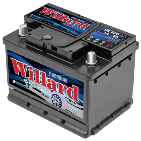 Batería Willard UB620 izquierda 12x65